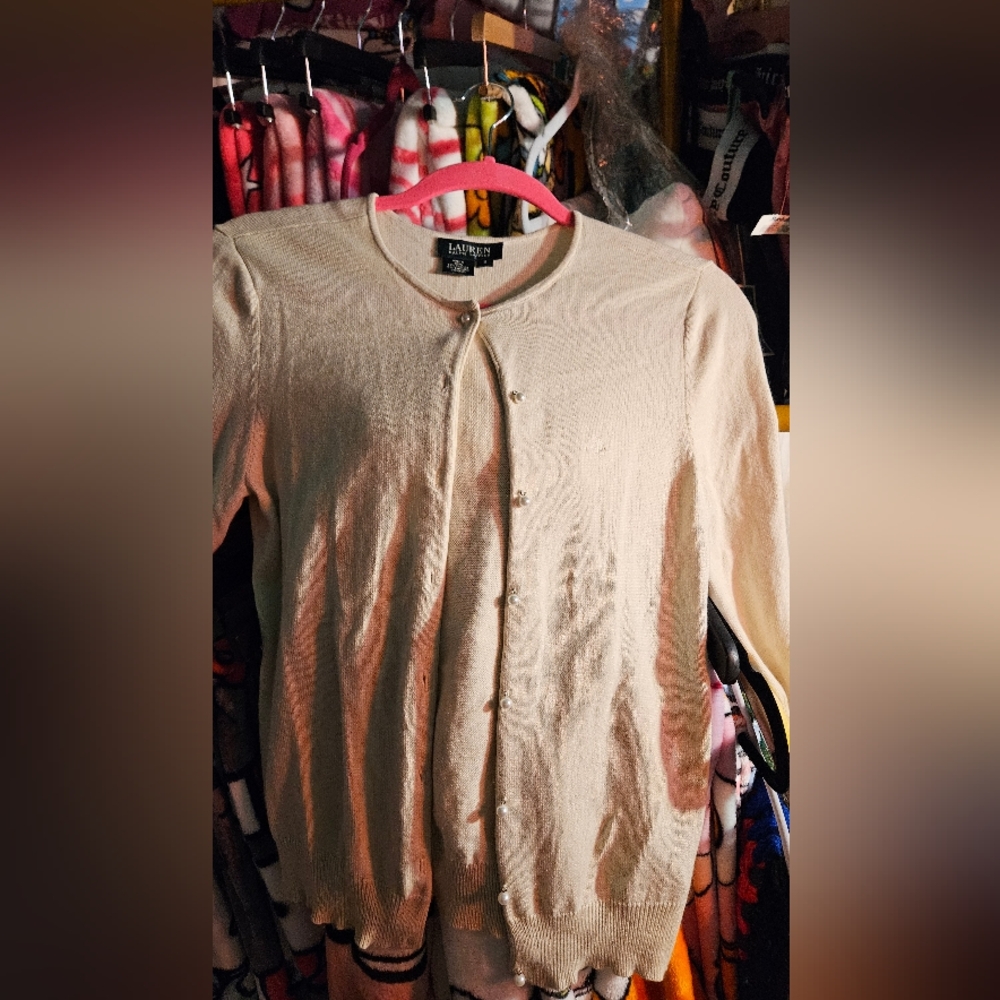 Vintage Cashmiere Ralph Lauren Cardigan Sweater